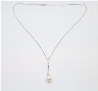 Collana Lorenza Gioielli Donna Collezione Perle in Oro bianco Perla CL105444 - CL105444